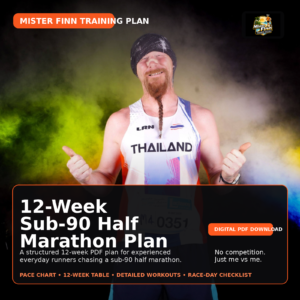 12-Week Sub-90 Half Marathon Training Plan