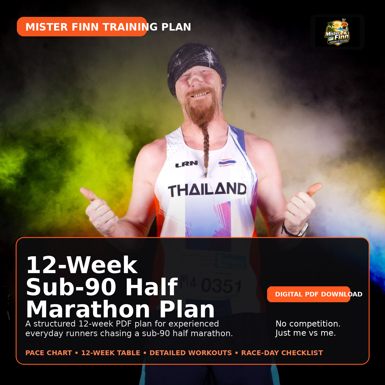 12-Week Sub-90 Half Marathon Training Plan